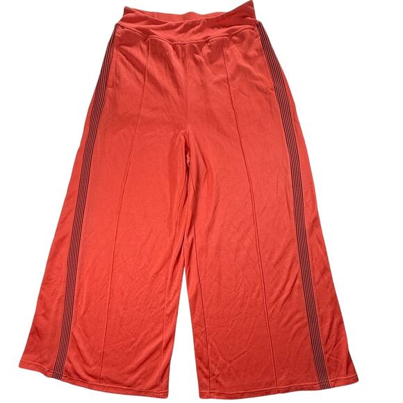 FREE PEOPLE MOVEMENT Game Winner Side Stripe Pull On Wide Leg Pants Sz Small - Picture 2 of 16